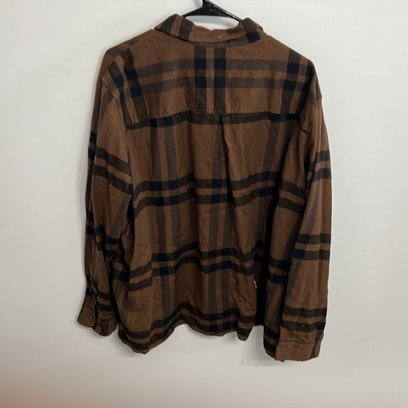 Carhartt Men's Brown and Black Plaid Shirt Jacket - Picture 4 of 4